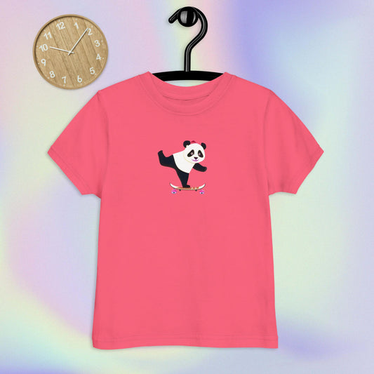 Panda Skate Fever : Toddler jersey t-shirt