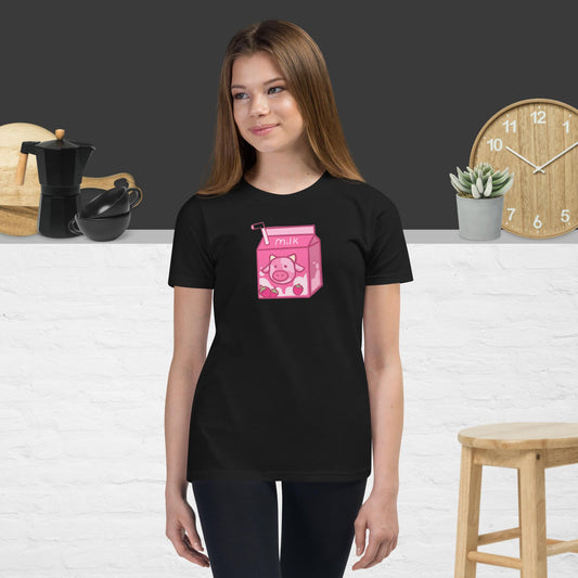 Milk with a Hint of Pink : The Milk Pink Youth Short Sleeve T-Shirt