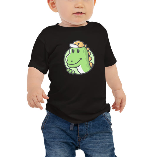 Dino-mite Style : Cute Green Dinosaur Short Sleeve Tee