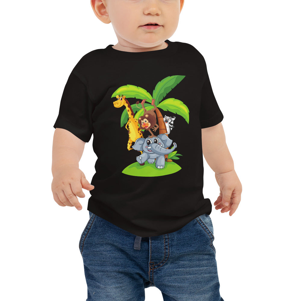 Safari Shenanigans : Colorful Cartoons of Jungle Friends and Food T-Shirt : Shop Now!