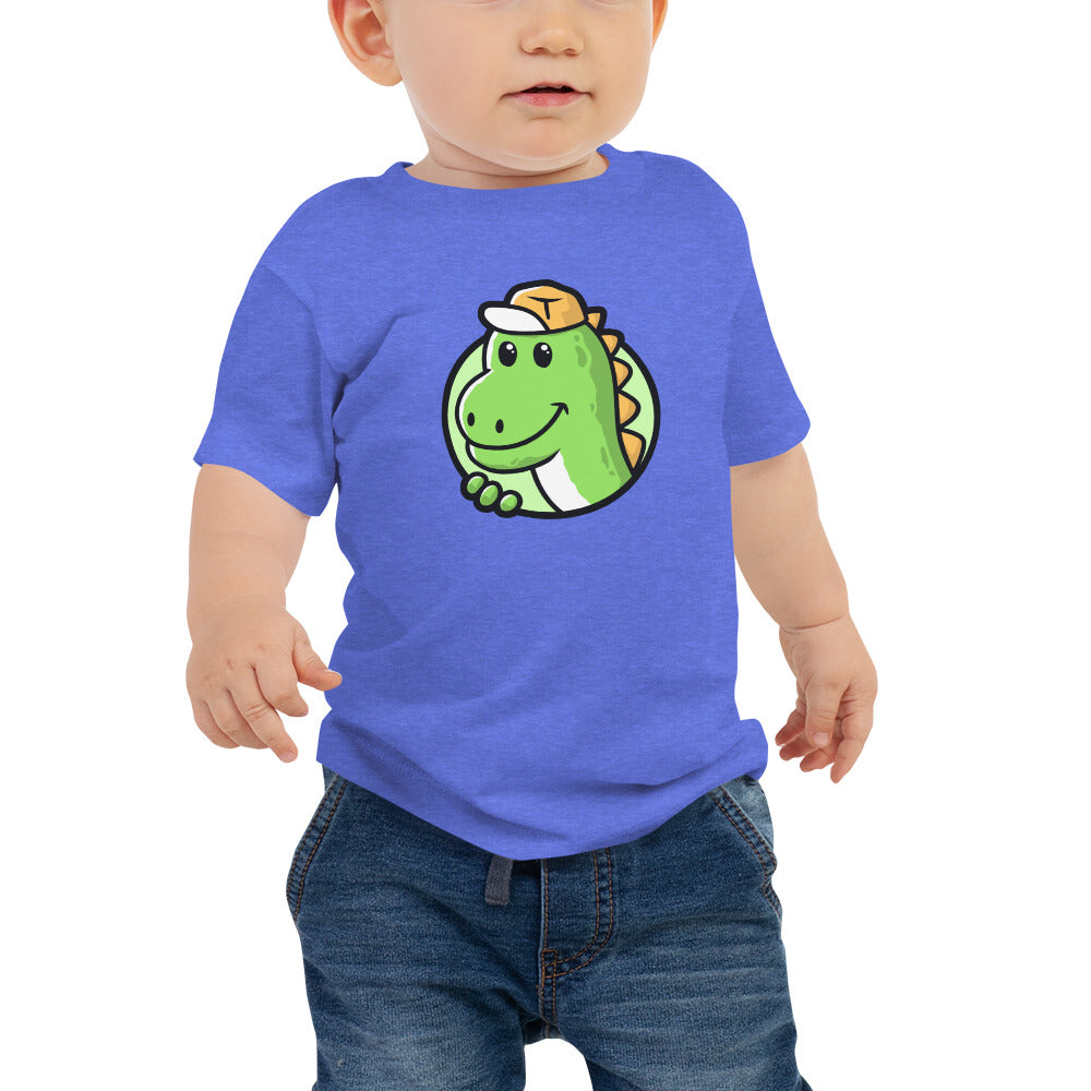 Dino-mite Style : Cute Green Dinosaur Short Sleeve Tee