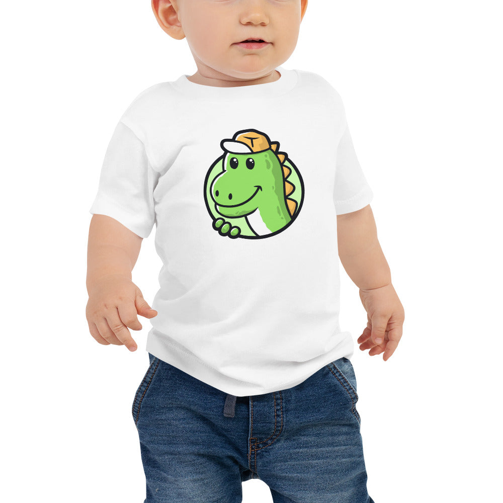 Dino-mite Style : Cute Green Dinosaur Short Sleeve Tee