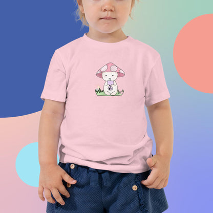 Mushroom Boba Break : Toddler Short Sleeve Tee