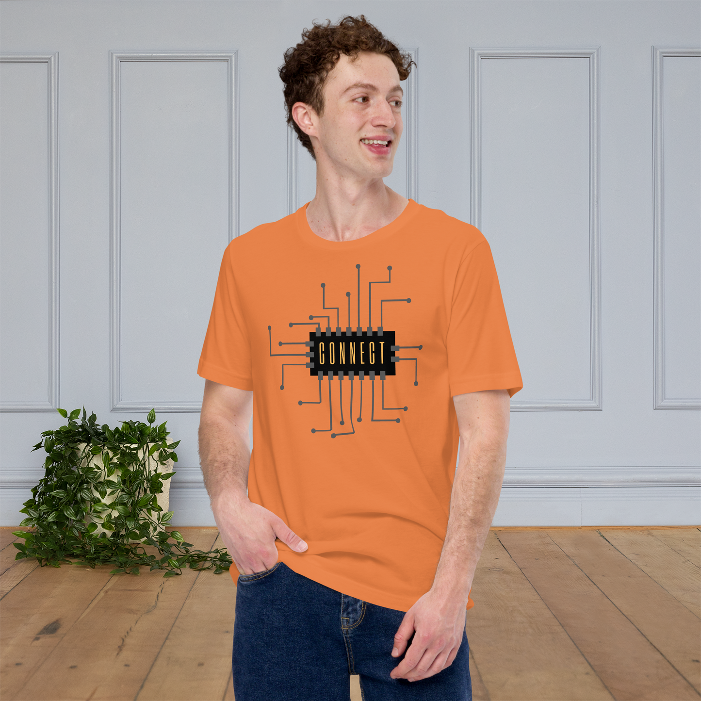 Connect in Style - Get Your Hands on Our Trendy Connect T-Shirt Now! Unisex t-shirt