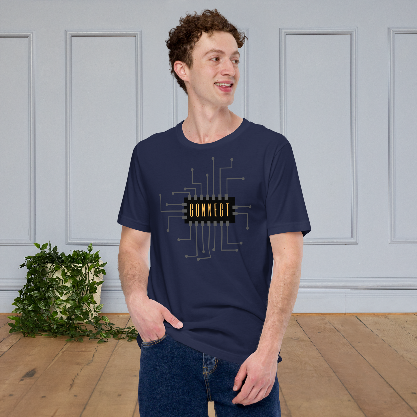 Connect in Style - Get Your Hands on Our Trendy Connect T-Shirt Now! Unisex t-shirt