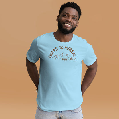 Serene Adventure - Wear this tee to escape the chaos of everyday life and embark on a journey to find peace and tranquility. Shop Now!