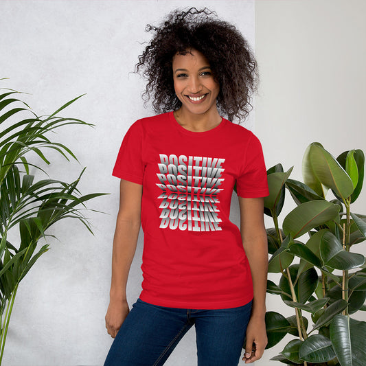 "Stay Positive" -  Embrace the power of positivity and conquer the world! T-Shirt